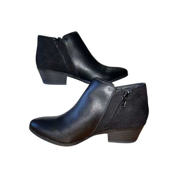 Style & Co-Black Fashion Faux Leather Ankle  Bootie -Wiley F1 Women’s Sz 6 - Picture 11 of 12